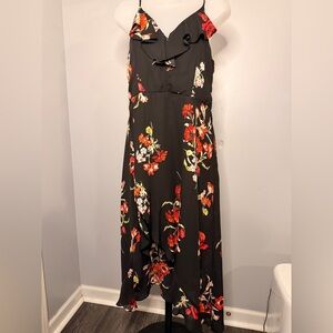 Size Large Black Floral Romper